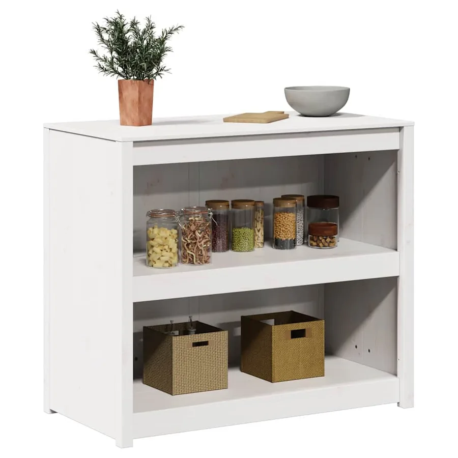 Armoire de cuisine MEPPEL Blanc 106 x 55 x 92 cm Pin massif - 3