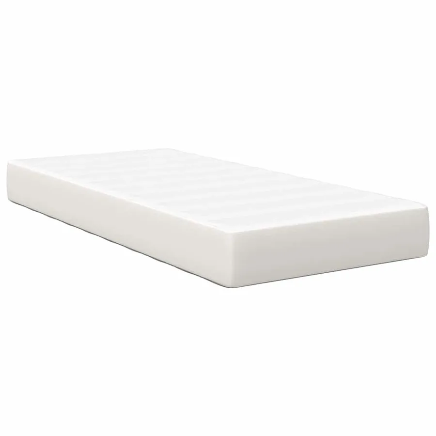 Matelas de Lit avec matelas Crème 90 x 200 cm tissu - 2
