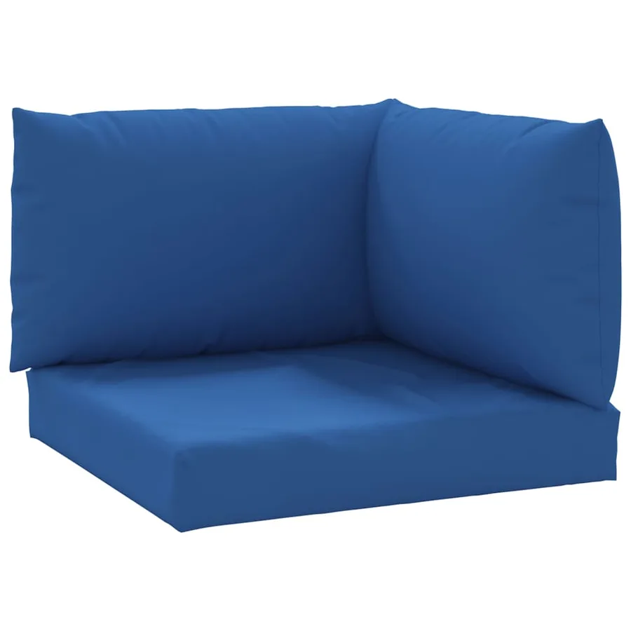 Coussins de palette lot de 3 bleu tissu oxford - 2