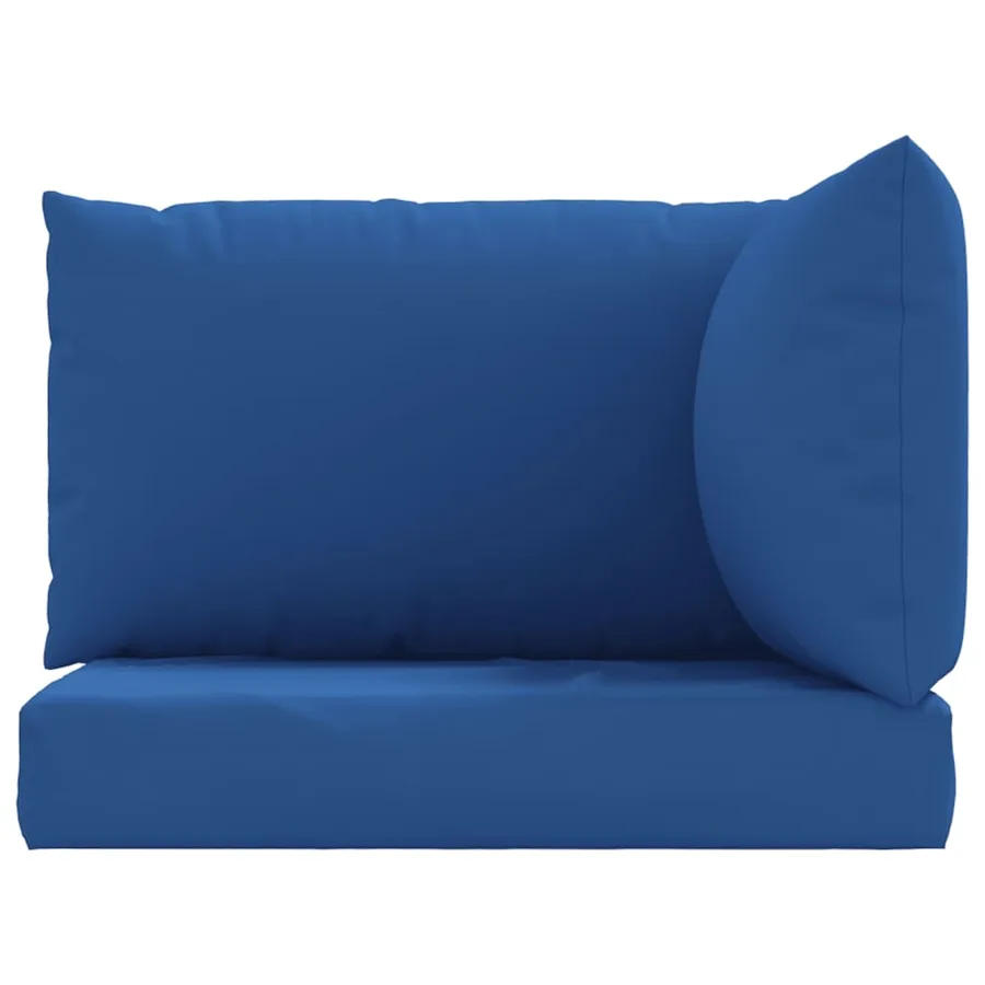 Coussins de palette lot de 3 bleu tissu oxford - 4
