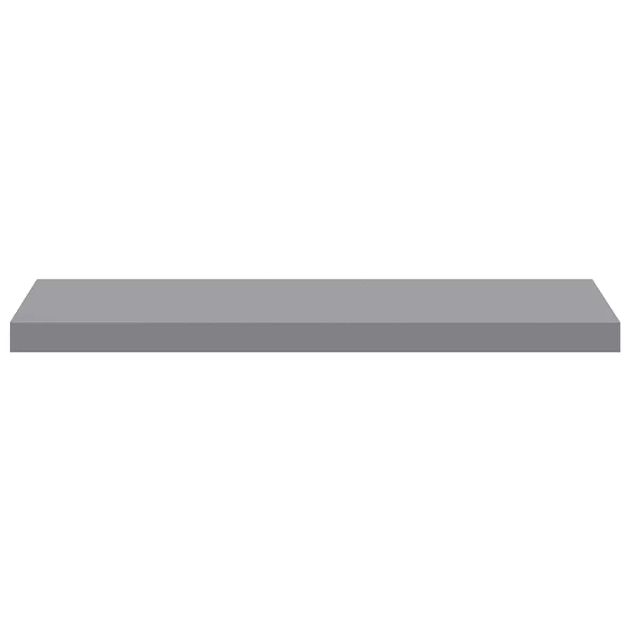 Étagères murales flottantes 2 pcs gris 80x23,5x3,8 cm MDF - 7