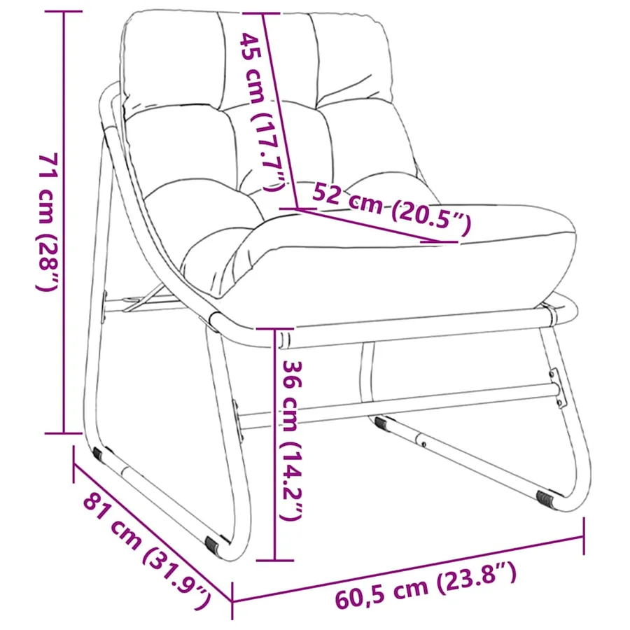 Mobilier de jardin avec coussin 2 pcs Noir 60,5 x 81 x 71 cm - 12