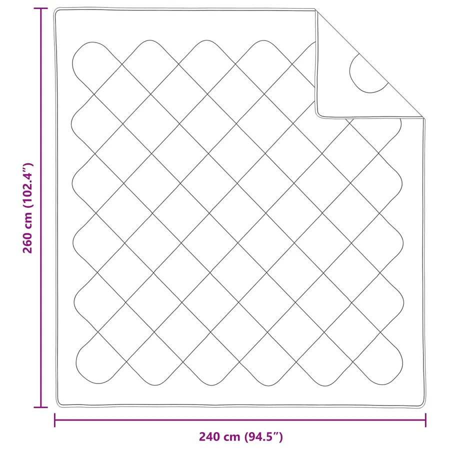 Duvet d'été simple avec oreiller 3 pcs Blanc Microfibre - 8