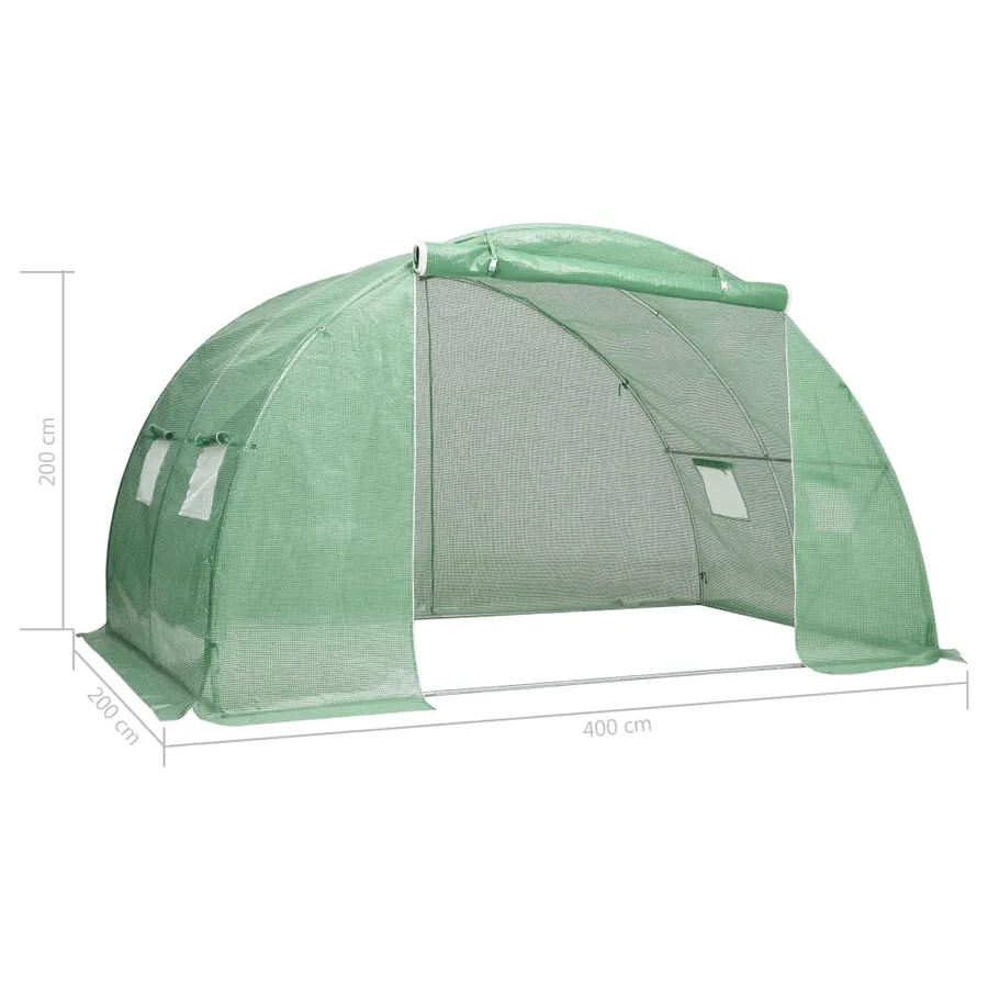 Greenhouse 8 m² 2x4x2 m - 11