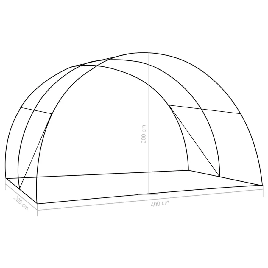 Greenhouse 8 m² 2x4x2 m - 12