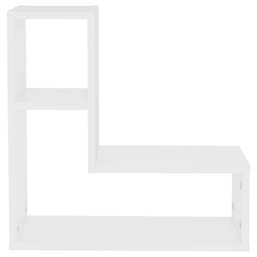 Étagères murales 2 pcs blanc 50x15x50 cm bois d'ingénierie - 5