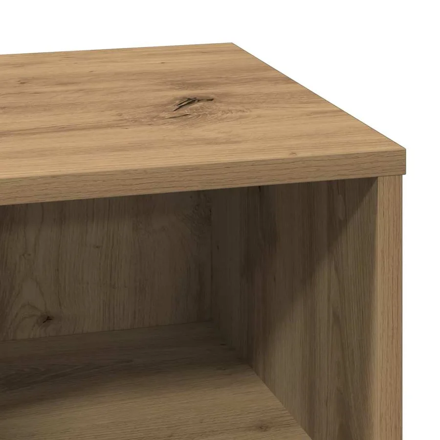 Cabinet de chevet 2 pc Chêne artisanal 50 x 34,5 x 50 cm. - 8