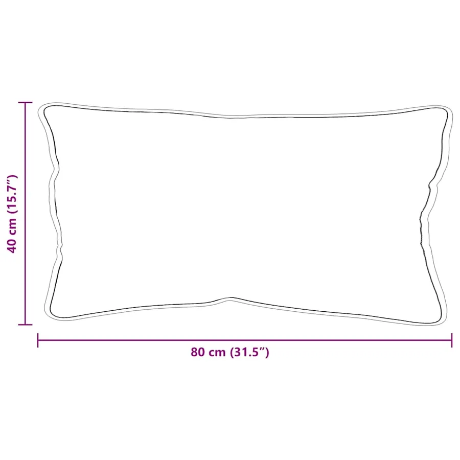 Oreiller avec oreiller 2 pcs Blanc 81 x 42 x 20 cm Polyester - 8