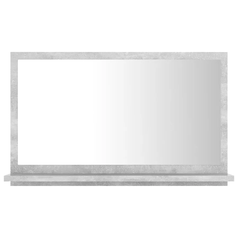 Miroir de salle de bain Gris béton 60x10,5x37 cm Aggloméré - 2