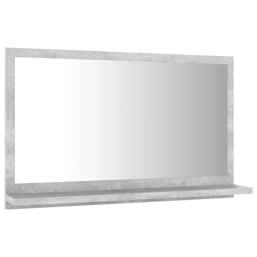 Miroir de salle de bain Gris béton 60x10,5x37 cm Aggloméré - 3