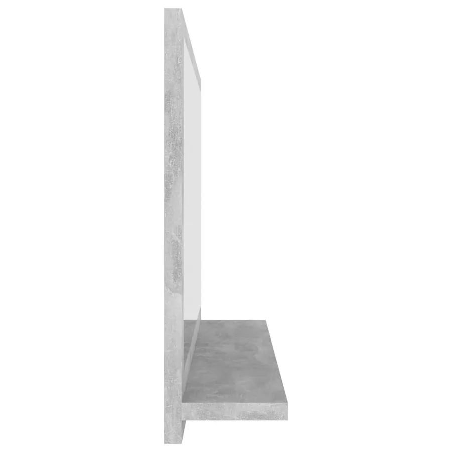 Miroir de salle de bain Gris béton 60x10,5x37 cm Aggloméré - 5
