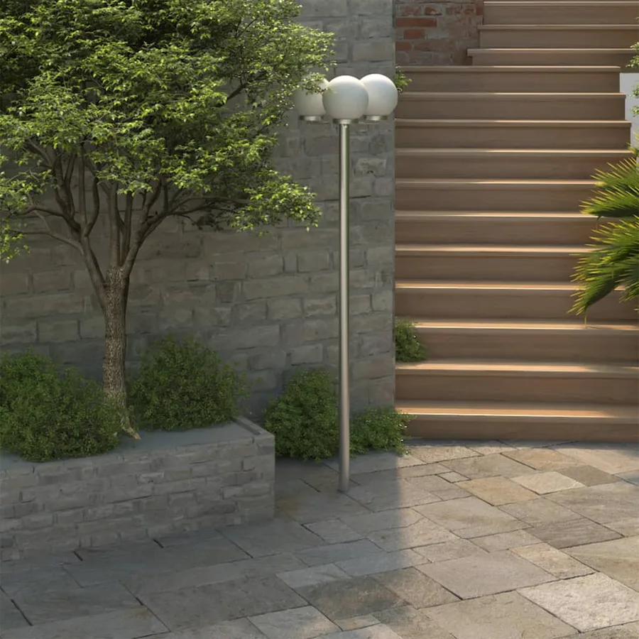 Lampadaire de jardin 3 lampes 220 cm - 4