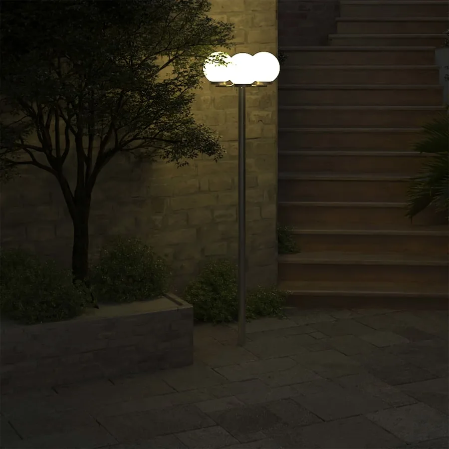 Lampadaire de jardin 3 lampes 220 cm - 5