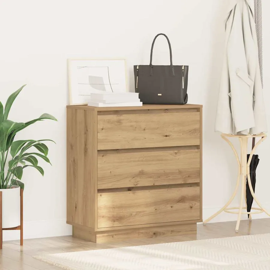 Cabinet de chevet Chêne artisanal 71 x 34,5 x 75 cm - 4