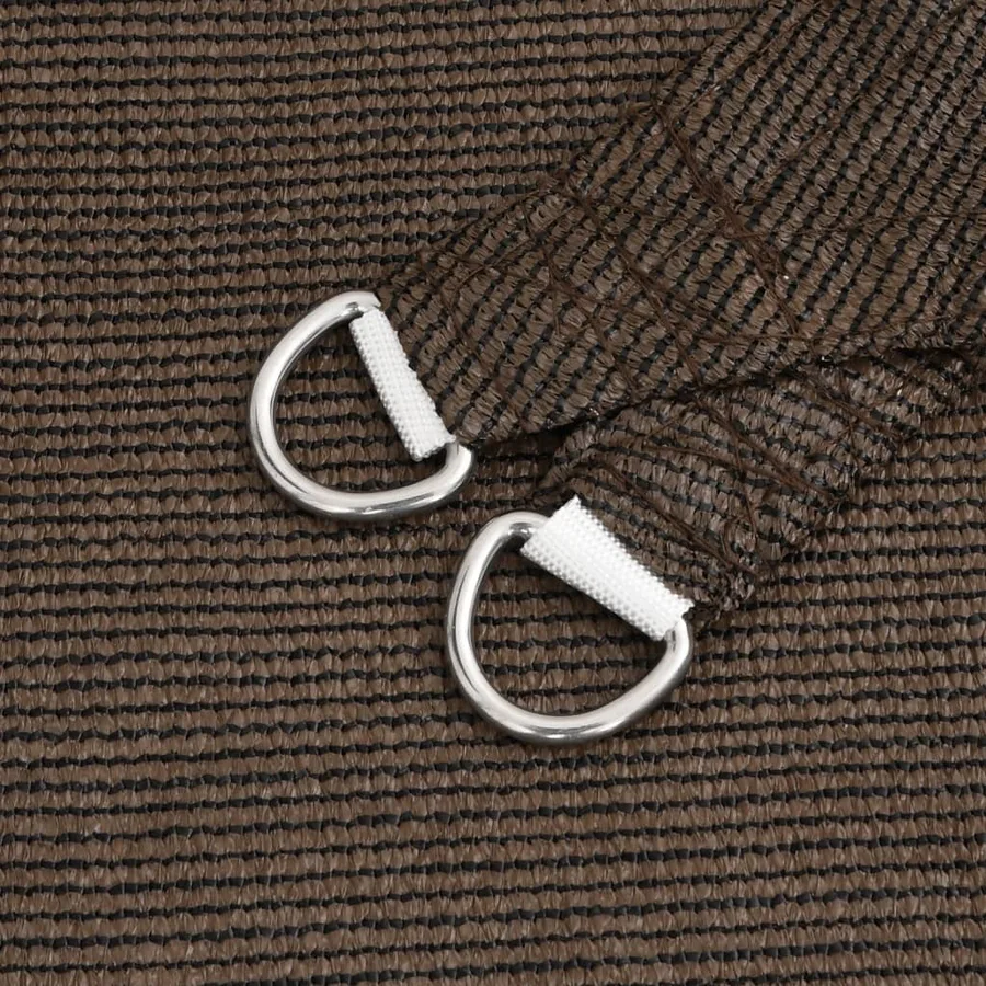 Voile d'ombrage 160 g/m² Marron 3/4x3 m PEHD - 6