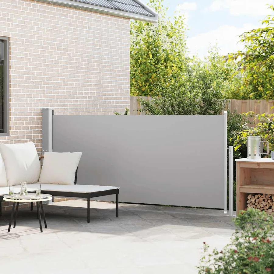 Auvent latéral rétractable 140 x 300 cm Gris - 3