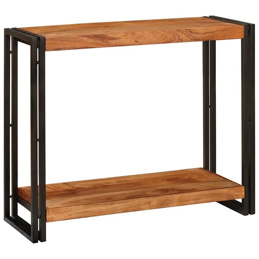 Table console Marron 90 x 33 x 75 cm Bois d'Acacia Massif
