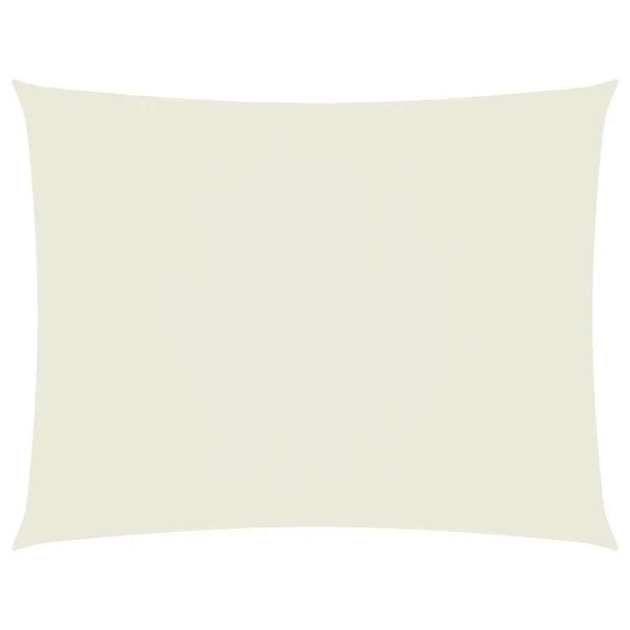 Voile de parasol tissu oxford rectangulaire 3x4,5 m crème - 2