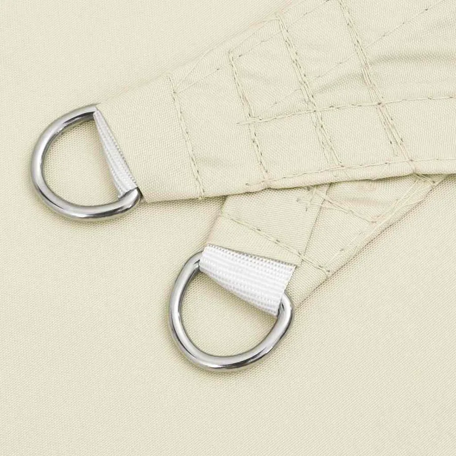 Voile de parasol tissu oxford rectangulaire 3x4,5 m crème - 6