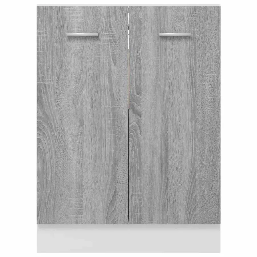 Meuble bas "Lyon" Gris Sonoma 60 x 46 x 81,5 cm Bois d'ingénierie - 5