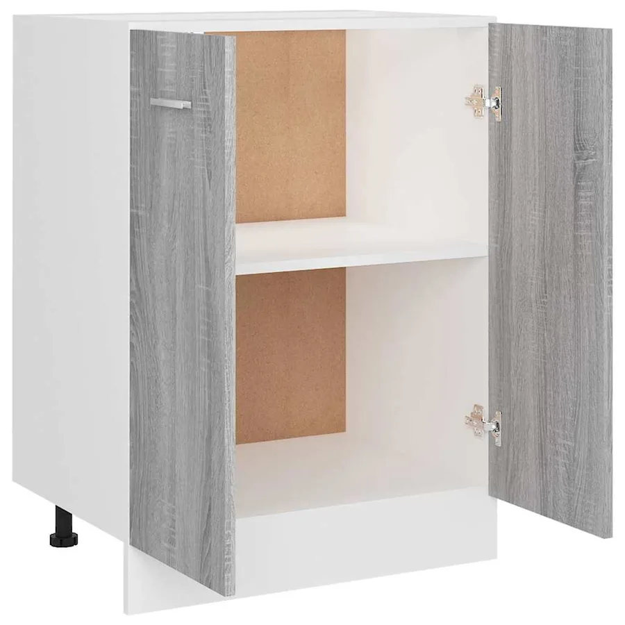 Meuble bas "Lyon" Gris Sonoma 60 x 46 x 81,5 cm Bois d'ingénierie - 7