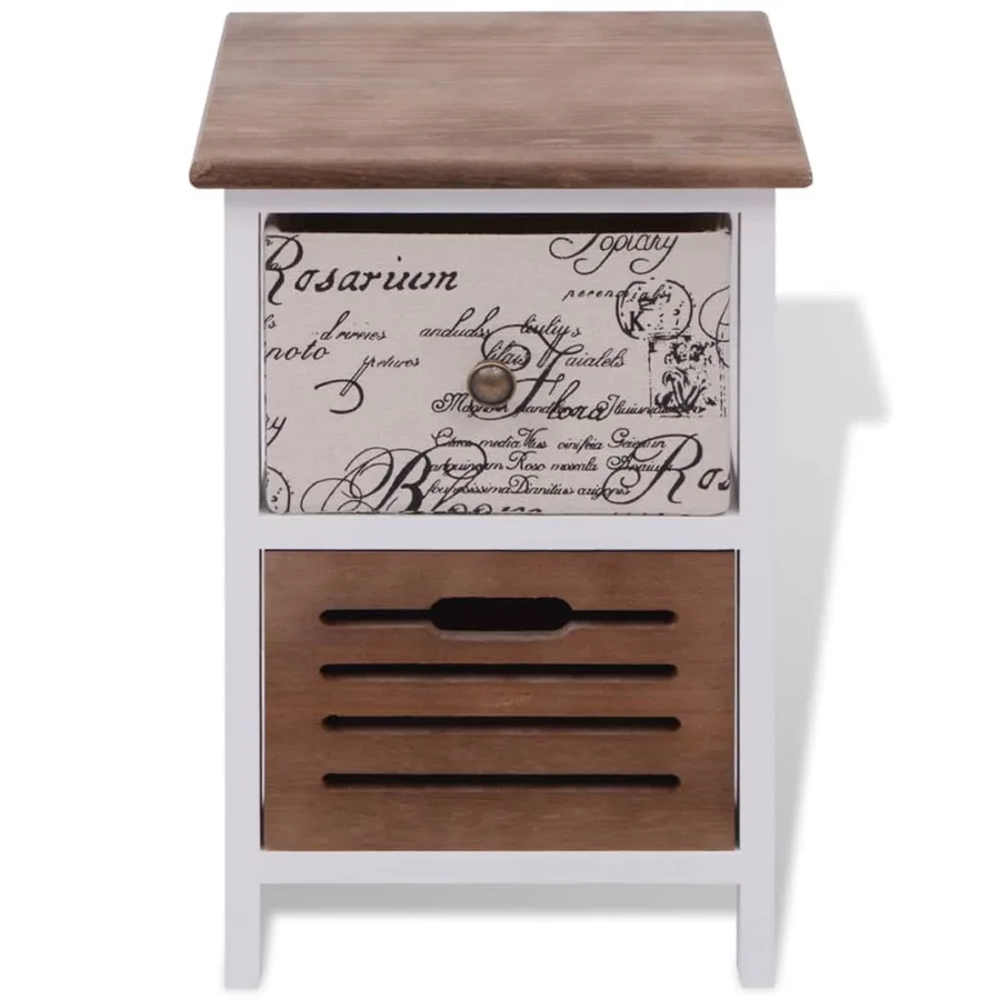 Table de chevet 2 pcs Bois - 3