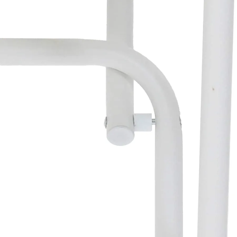 Table de Jardin Blanc 50 x 50 x 72 cm Métal - 10