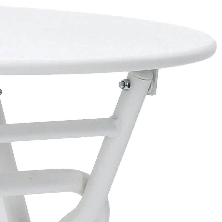 Table de Jardin Blanc 50 x 50 x 72 cm Métal - 9