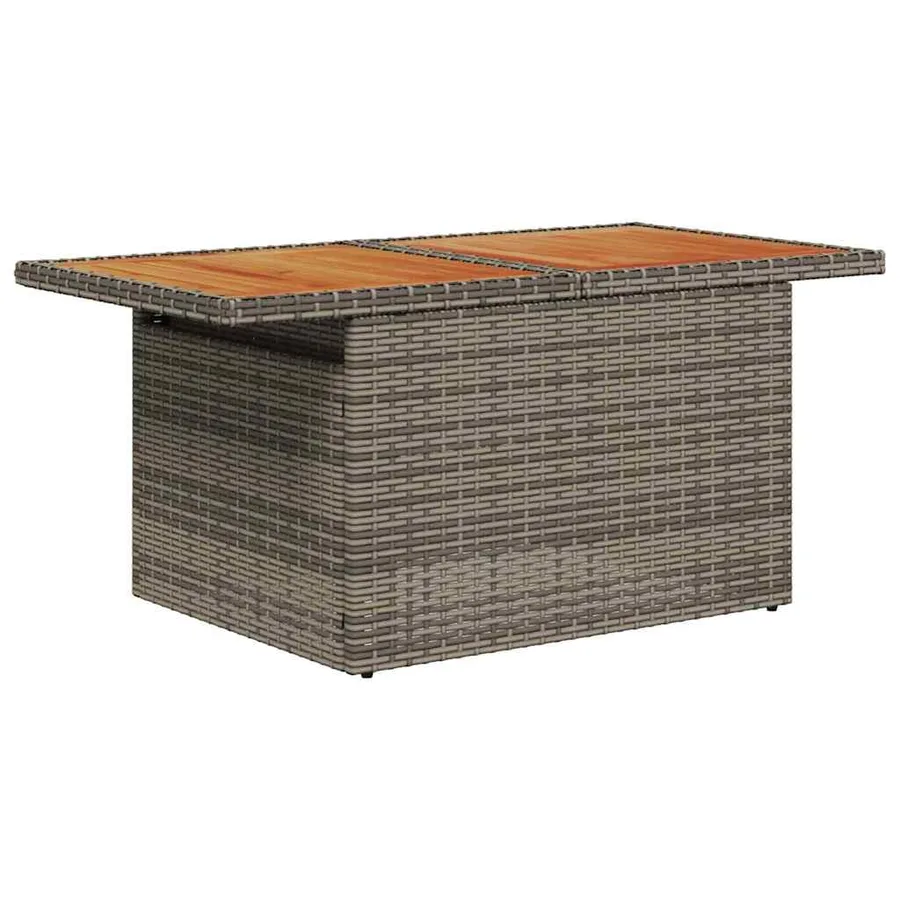 Ensemble de canapé de jardin avec coussin 8 pcs Gris et marron - 6