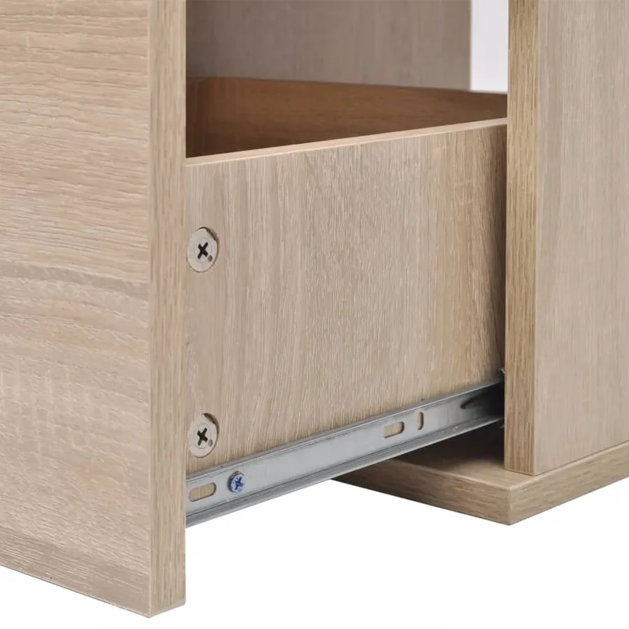 Meuble de salle de bain 9 pcs avec lavabo et robinet Beige - 5