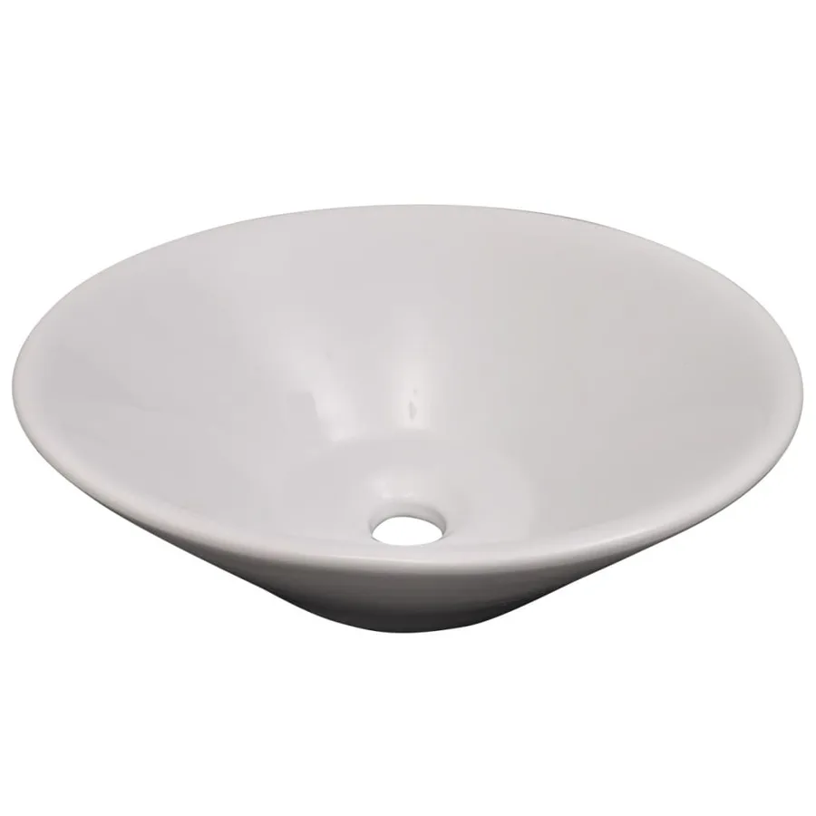 Meuble de salle de bain 9 pcs avec lavabo et robinet Beige - 8