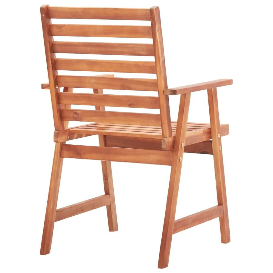Chaises à manger d'extérieur lot de 6 Acacia massif - 5