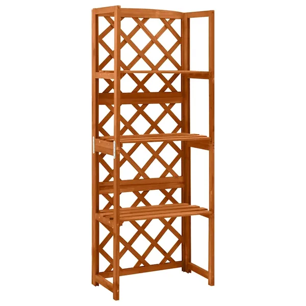 Treillis avec étagères 55x30x140 cm Bois de sapin massif