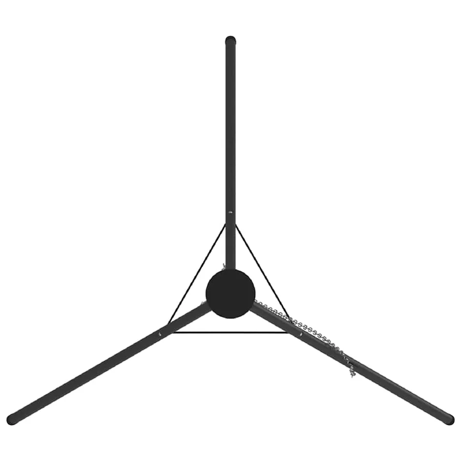 Trépied de Feu de Camp Noir 92 x 92 x 151,5 cm Acier - 5