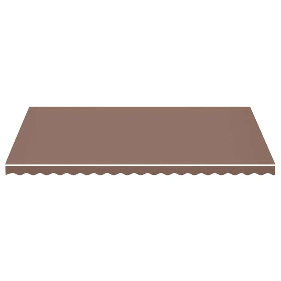 Tissu de remplacement pour auvent marron 5x3 m polyester - 3