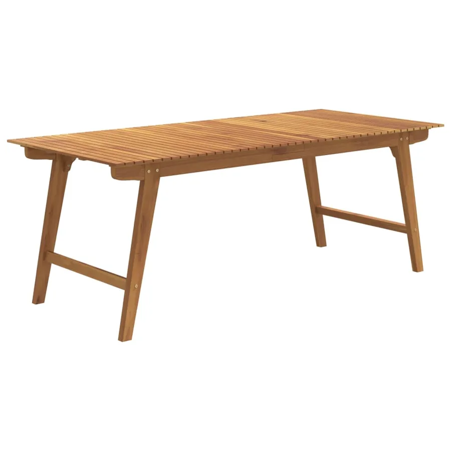 Table de jardin 200x90x75 cm Bois d'acacia solide - 2