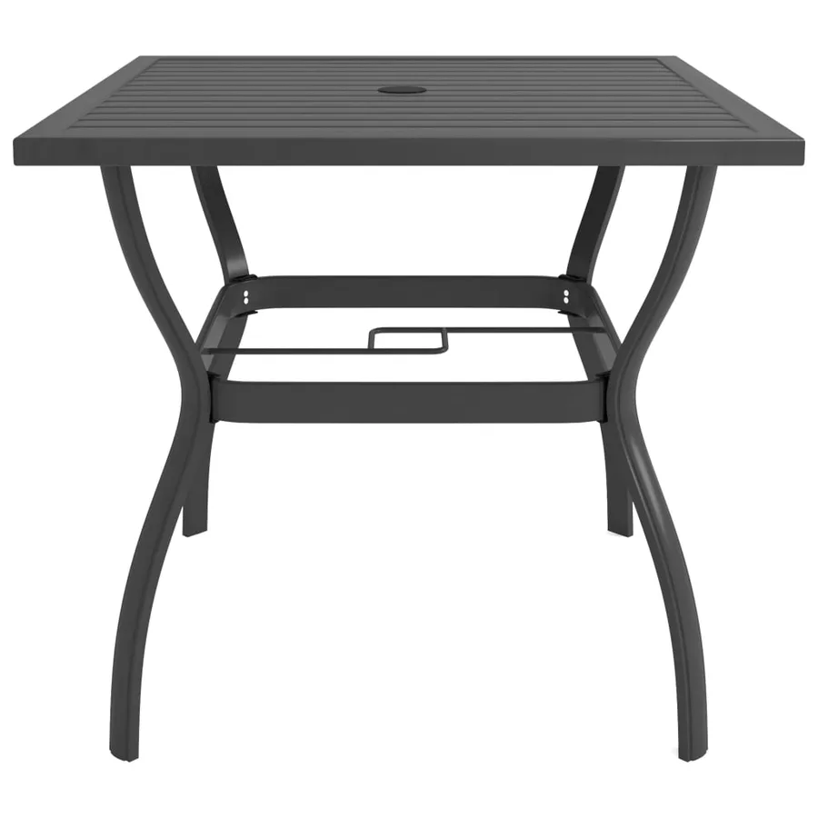 Table de jardin Anthracite 81,5x81,5x72 cm Acier - 2
