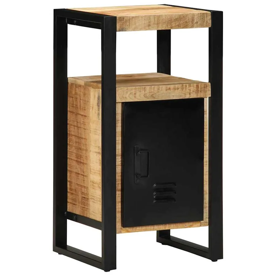 Armoire de salle de bain Marron Bois de mangue massif - 3