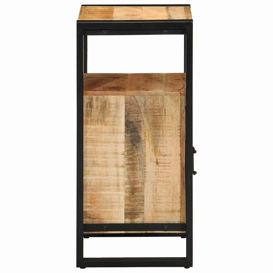 Armoire de salle de bain Marron Bois de mangue massif - 6