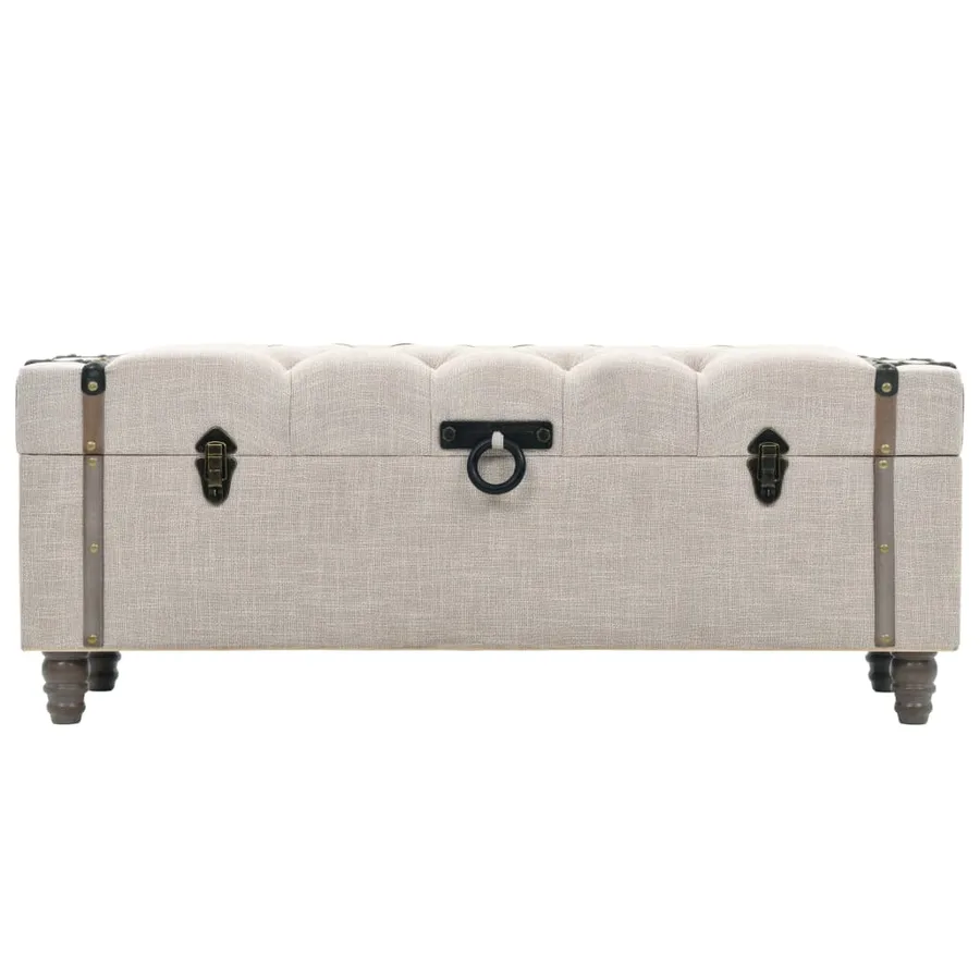 Ensemble de bancs de rangement 3 pcs Bois massif et acier - 3
