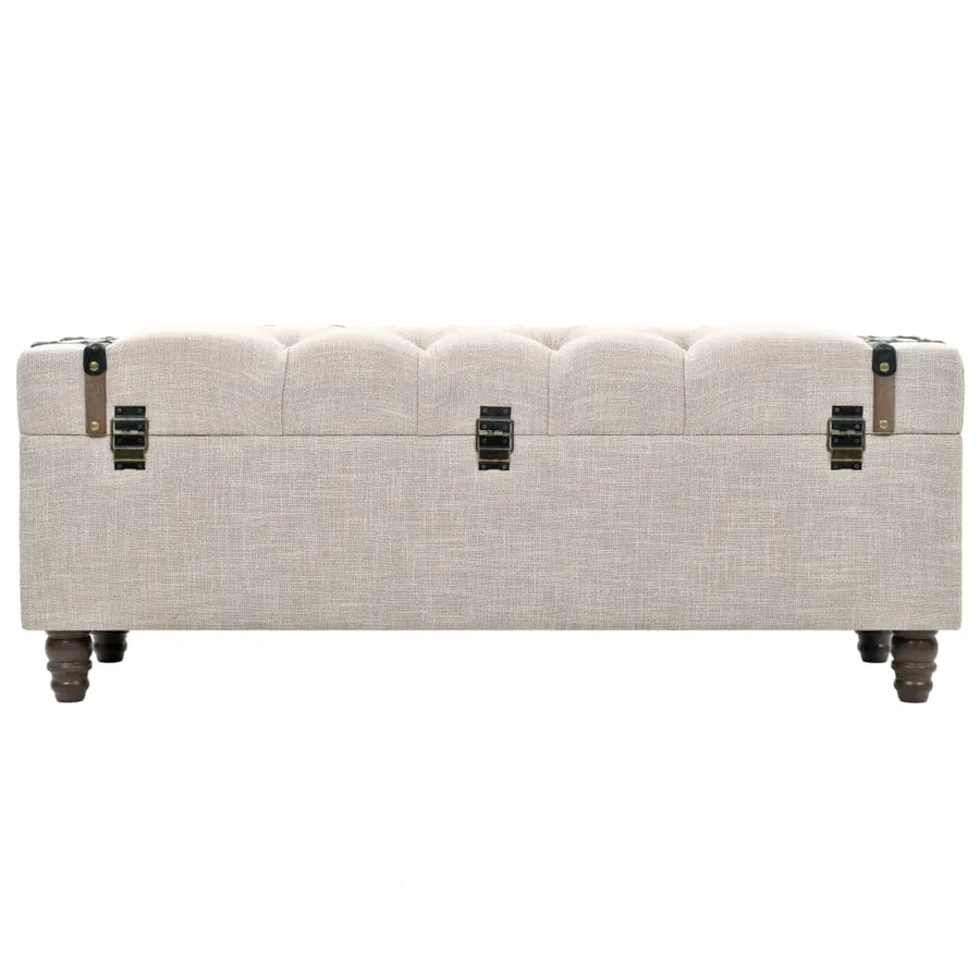 Ensemble de bancs de rangement 3 pcs Bois massif et acier - 5