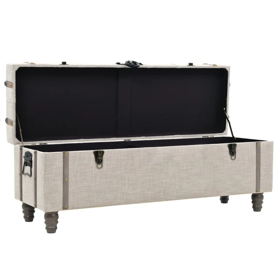 Ensemble de bancs de rangement 3 pcs Bois massif et acier - 8