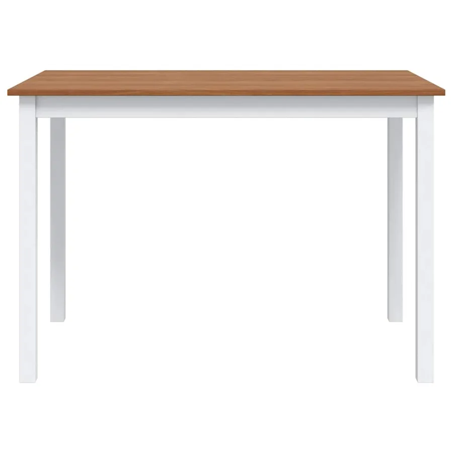 Ensemble de salle à manger 5 pcs Marron et blanc - 7