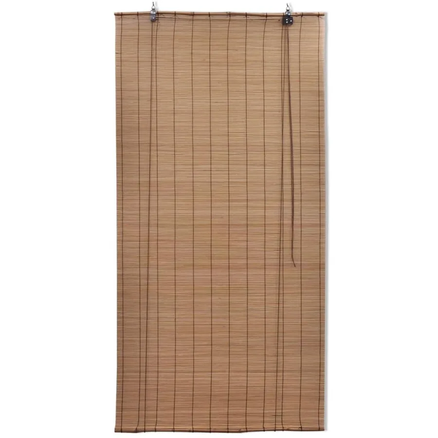 Stores roulants en bambou 2 pcs Marron 120x220 cm - 2