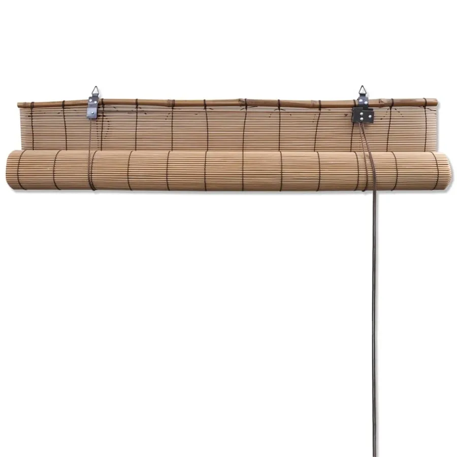Stores roulants en bambou 2 pcs Marron 120x220 cm - 4