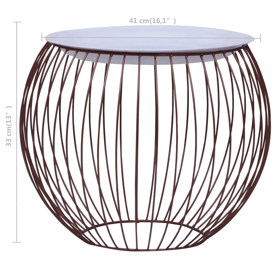 Table basse Doré Ø 41 cm - 6