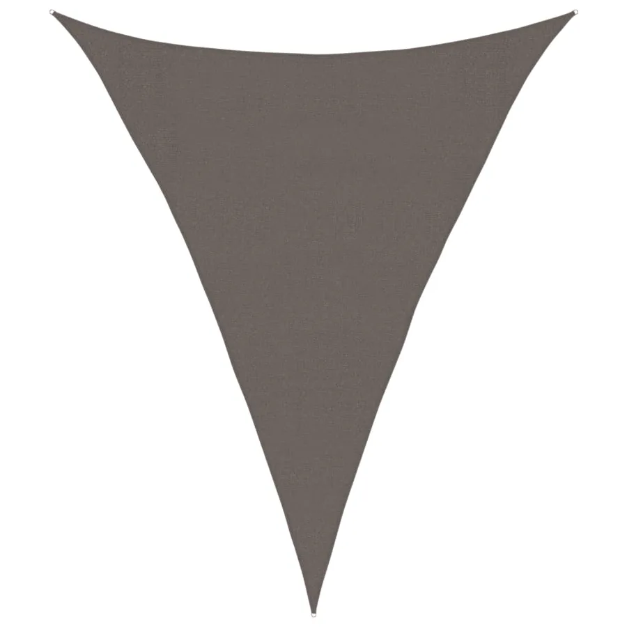 Voile d'ombrage 160 g/m² Anthracite 3x4x4 m PEHD - 2