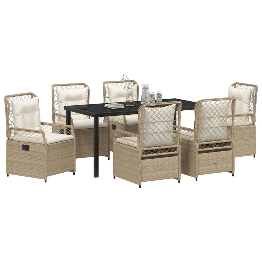 Ensemble de salle à manger pour jardin 7 pcs - 3