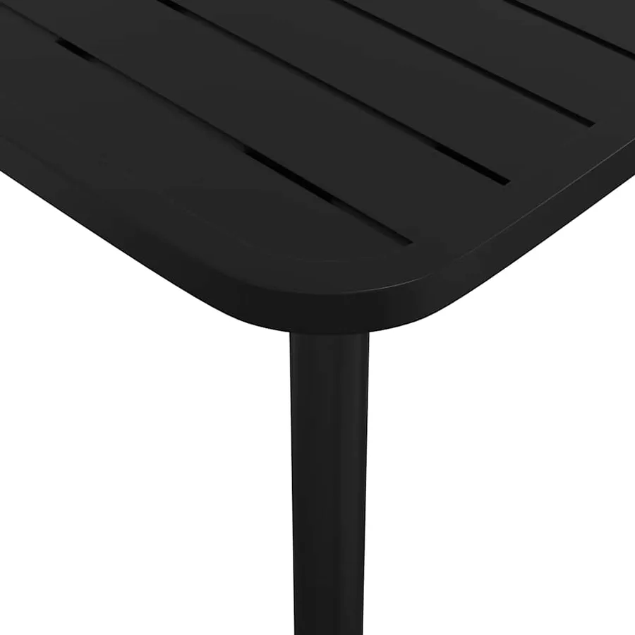 Ensemble à manger de jardin 5 pcs anthracite acier - 9