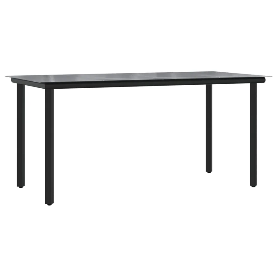 Ensemble à manger de jardin 5 pcs Noir et marron Résine tressée - 7